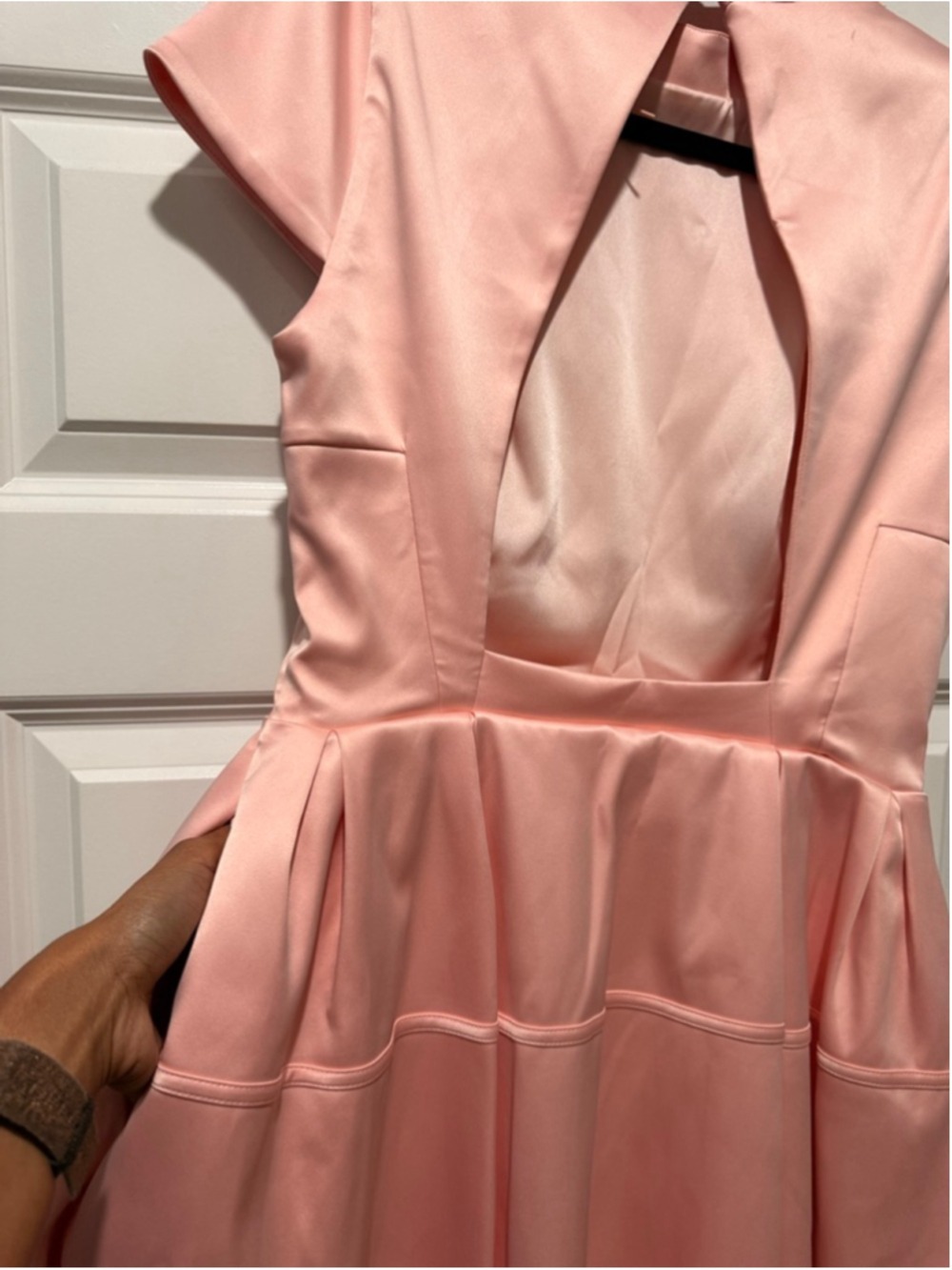 Women's House of CB Pink Backless Mini Dress L - Picture 10 of 16